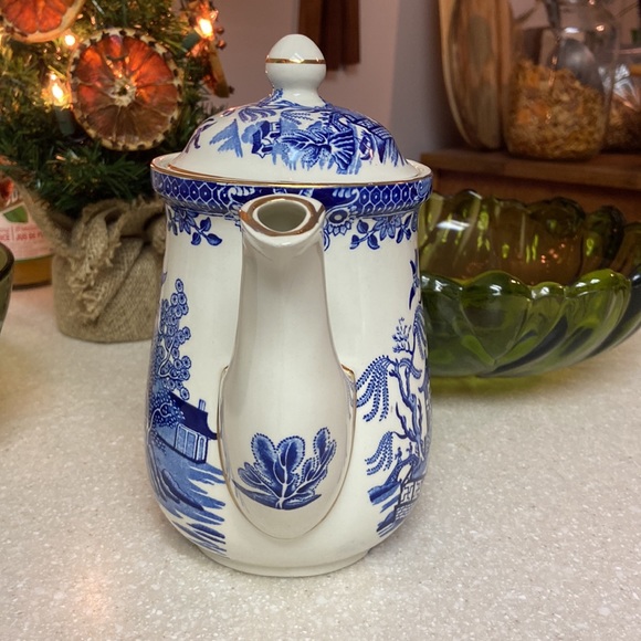 Burleigh • Willow China Coffee Pot - Picture 4 of 7